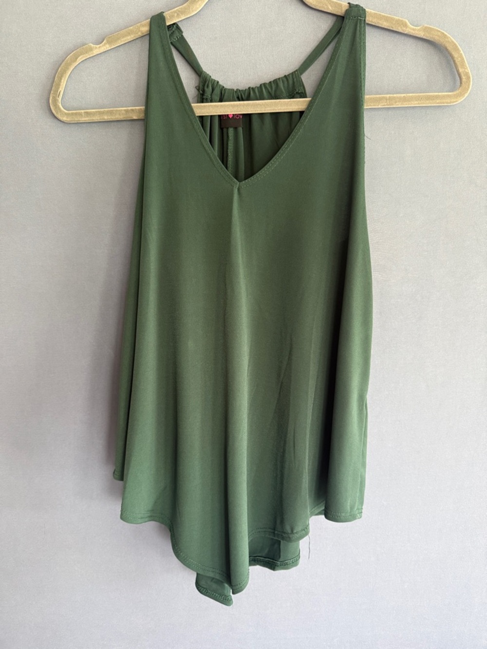 First Love Kelly Green V-Neck Camisole